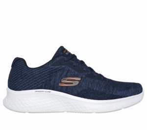 Tenis Training Skechers Skech-Lite Pro - Faregrove Hombre Azul Marino Naranjas | 942501ITM