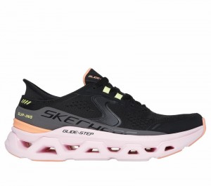 Tenis Training Skechers Slip-ins: Glide-Step Altus Mujer Negros Multicolor | 189042LGJ