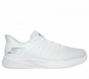 Tenis Training Skechers Slip-ins Relaxed Fit: Viper Court Reload Mujer Blancos | 192834DXE
