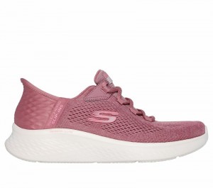 Tenis Training Skechers Slip-ins: Skech-Lite Pro - Natural Mujer Morados Oscuro | 790312DEM