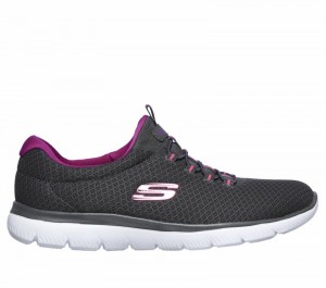 Tenis Training Skechers Summits Mujer Grises Morados | 506732RUO