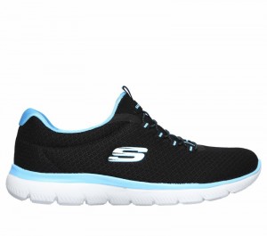 Tenis Training Skechers Summits Mujer Negros Turquesa | 301764GDH