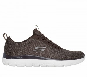 Tenis Training Skechers Summits - Sorenz Hombre Marrom Negros | 721694VHQ