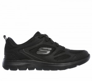 Tenis Training Skechers Summits - Suited Mujer Negros | 243976CQW