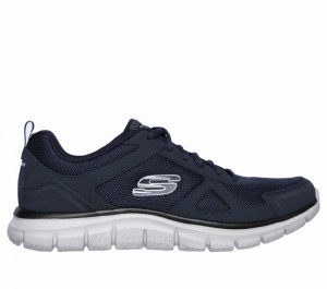 Tenis Training Skechers Track Hombre Azul Marino | 905463YXS