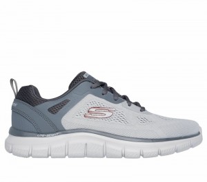 Tenis Training Skechers Track - Broader Hombre Grises Grises | 684792LXH