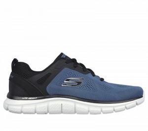 Tenis Training Skechers Track - Broader Hombre Azules Negros | 310792MDR