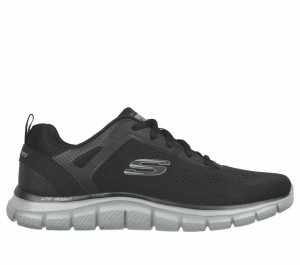 Tenis Training Skechers Track - Broader Hombre Negros Grises | 740938THK