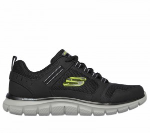 Tenis Training Skechers Track - Knockhill Hombre Negros Verdes Claro | 970283FTX