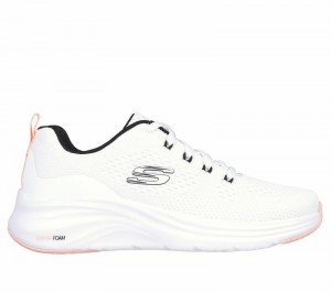 Tenis Training Skechers Vapor Foam - Fresh Trend Mujer Blancos Negros Coral | 872034IJK