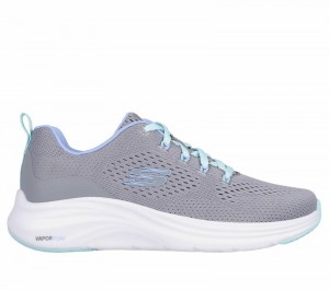 Tenis Training Skechers Vapor Foam - Fresh Trend Mujer Grises Turquesa | 873269YUW