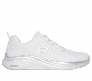 Tenis Training Skechers Vapor Foam - Midnight Glimmer Mujer Blancos Plateados | 976052ZIJ
