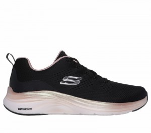 Tenis Training Skechers Vapor Foam - Midnight Glimmer Mujer Negros Rosas Dorados | 083451FRZ