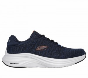 Tenis Training Skechers Vapor Foam - Pursual Hombre Azul Marino Naranjas | 913427IBD
