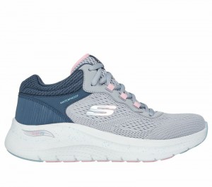 Tenis Training Skechers Waterproof: Arch Fit 2.0 - Rainy Days Mujer Grises Multicolor | 298534XWJ