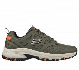 Tenis de Senderismo Skechers Hillcrest Hombre Verde Oliva | 341267SXD
