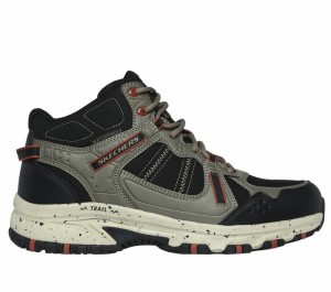 Tenis de Senderismo Skechers Hillcrest - Cross Shift Hombre Beige Negros | 126508IXR
