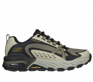 Tenis de Senderismo Skechers Max Protect Hombre Negros | 381709YBE