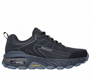 Tenis de Senderismo Skechers Max Protect - Irongaurd Hombre Negros Grises | 183964TYB