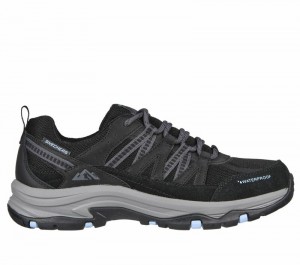 Tenis de Senderismo Skechers Relaxed Fit: Trego - Lookout Point Mujer Negros Azules | 791643QNG