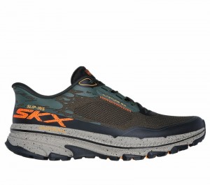 Tenis de Senderismo Skechers Slip-ins: GO RUN Trail Altitude 2.0 - Utmost Tread Hombre Verde Oliva | 703256CEG