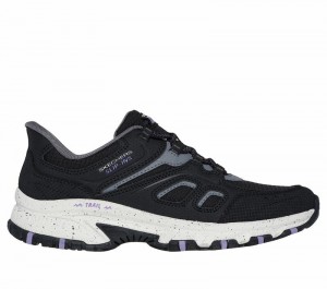 Tenis de Senderismo Skechers Slip-ins: Hillcrest - Kamalino Mujer Negros Morados | 906378ZSW