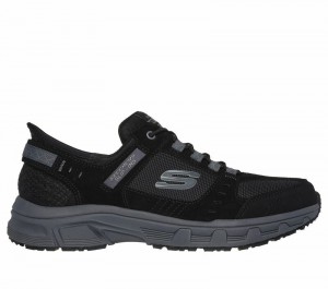 Tenis de Senderismo Skechers Slip-ins RF: Oak Canyon Hombre Negros Grises | 579012XLT