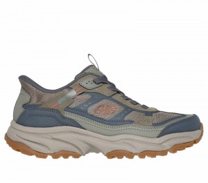 Tenis de Senderismo Skechers Slip-ins: Vigor AT Hombre Verde Oliva Grises | 586901AKD
