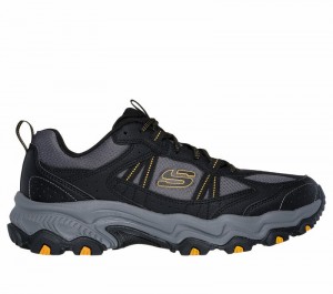 Tenis de Senderismo Skechers Stamina AT - Upper Stitch Hombre Negros Grises | 623948RFQ