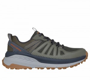 Tenis de Senderismo Skechers Switch Back - Venture Seeker Hombre Verdes Multicolor | 401539HOP