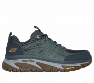 Tenis de Senderismo Skechers Waterproof: Arch Fit Road Walker - Vernal Hombre Verdes | 864532IQF