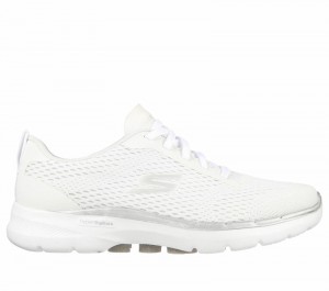 Tenis para Caminar Skechers GO WALK 6 - Bold Vision Mujer Blancos | 546710PHE
