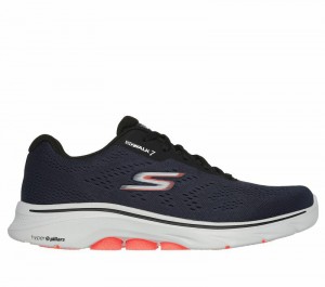 Tenis para Caminar Skechers GO WALK 7 - Avalo 2 Hombre Azul Marino Negros | 276380BOW