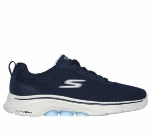 Tenis para Caminar Skechers GO WALK 7 - Clear Path Mujer Azul Marino Azules Claro | 051394EZH