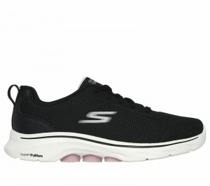 Tenis para Caminar Skechers GO WALK 7 - Clear Path Mujer Negros Rosas | 824516QYV