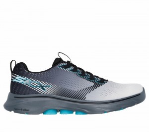Tenis para Caminar Skechers GO WALK 7 - Hahn Hombre Grises Multicolor | 179834FZD