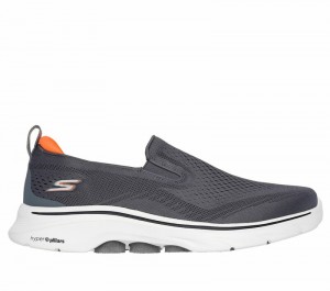 Tenis para Caminar Skechers GO WALK 7 - Proctor 2 Hombre Grises Naranjas | 731694AGJ
