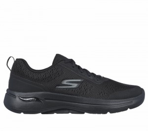 Tenis para Caminar Skechers GO WALK Arch Fit - Uptown Summer Mujer Negros | 965132ZCQ