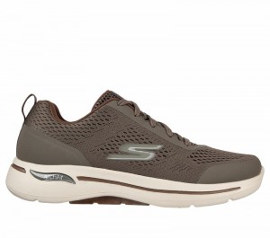 Tenis para Caminar Skechers GO WALK Arch Fit - Idyllic Hombre Grises Marrom | 015986GNR