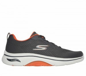 Tenis para Caminar Skechers GO WALK Arch Fit 2.0 - Idyllic 2 Hombre Grises Naranjas | 905134DNO