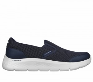 Tenis para Caminar Skechers GO WALK Flex - Request Hombre Azul Marino Grises | 573421WBQ