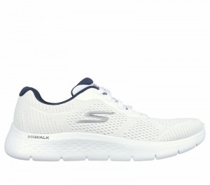 Tenis para Caminar Skechers GO WALK Flex - Remark Hombre Blancos Azul Marino | 594810IRY
