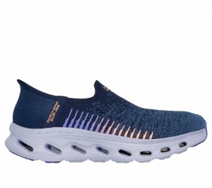 Tenis para Caminar Skechers Slip-ins GO Walk Glide-Step 2.0 - Venus Mujer Azul Marino Multicolor | 579843XFQ