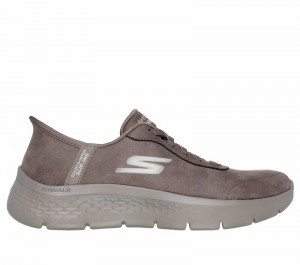 Tenis para Caminar Skechers Slip-ins: GO WALK Flex - Mali Mujer Marrom | 127386CMN