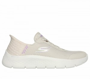 Tenis para Caminar Skechers Slip-ins: GO WALK Flex - Grand Entry Mujer Blancos | 395084AYW