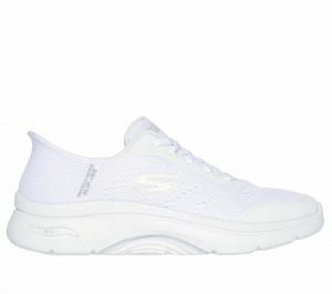 Tenis para Caminar Skechers Slip-ins: GO WALK Arch Fit 2.0 Mujer Blancos | 712543VZW