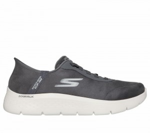 Tenis para Caminar Skechers Slip-ins: GO WALK Flex - Smooth Motion Hombre Grises | 579083FGD