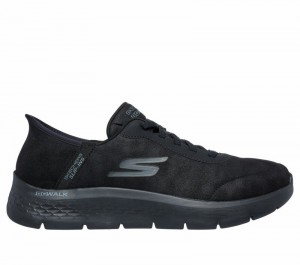 Tenis para Caminar Skechers Slip-ins: GO WALK Flex - Smooth Motion Hombre Negros | 196854DQN