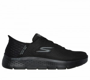 Tenis para Caminar Skechers Slip-ins: GO WALK Flex - New World Hombre Negros | 865139YCG