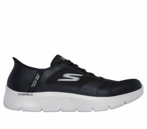 Tenis para Caminar Skechers Slip-ins: GO WALK Flex - Anza Hombre Negros Grises | 316702MYV